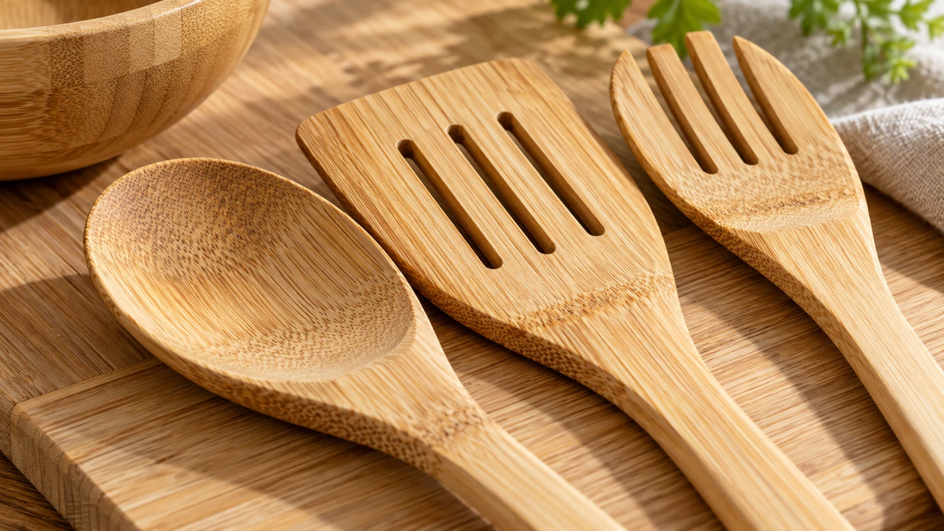 Cận cảnh dụng cụ tre và vân tre